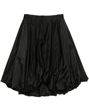 Balenciaga Jupe Mi-Longue À Fronces - Black