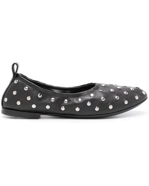 Agl Attilio Giusti Leombruni Milly Soft Ballerina Shoes - Black