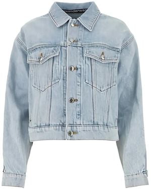 Alexander Wang Caged Denim Jacket - Blue