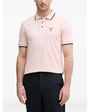 Aeronautica Militare Polo En Coton - Pink
