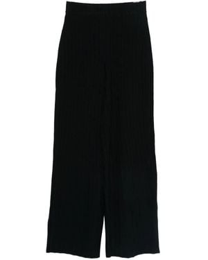 Cult Gaia Pantalon À Fines Rayures - Noir