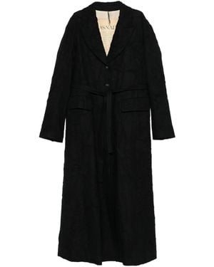 Masnada Single-Breasted Coat - Black