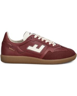 Flamingos Burela Slim Perforated Logo Sneakers - Brown