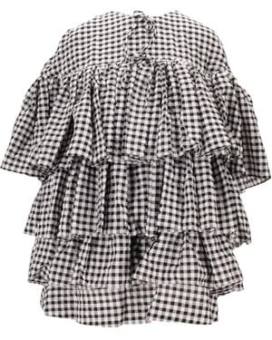 MERYLL ROGGE Ruffled Tiered Mini Dress - White