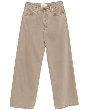 Agolde Low Slung Baggy Wide-Leg Jeans - White