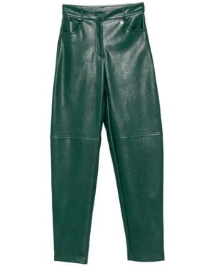Twinset Logo-Plaque Straight-Leg Pants - Green