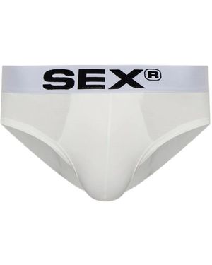 Carne Bollente Elasticated-Waistband Briefs - White
