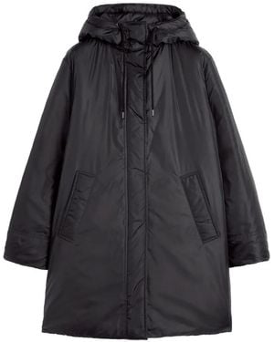 Aspesi Hooded Padded Parka Coat - Grey