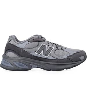 Comme des Garçons X New Balance Panelled Low-Top Trainers - Grey