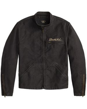 RRL Number-Appliqué Cotton Jacket - Black