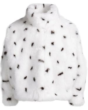 DUCIE Katja Faux-Fur Jacket - White