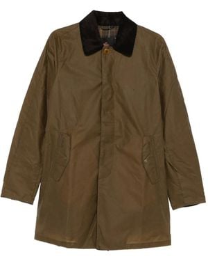 Baracuta The Original Barbour Tartan Corduroy Collar Coat - Green