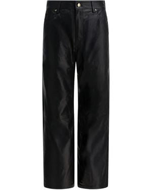 Max & Moi Pantalon Bondi En Cuir - Noir