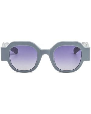 Kaleos Eyehunters Mendoza Geometric-Frame Sunglasses - Blue