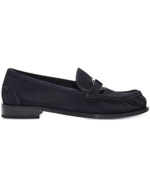 Ferragamo Gancini Ornament Moccasin - Blue