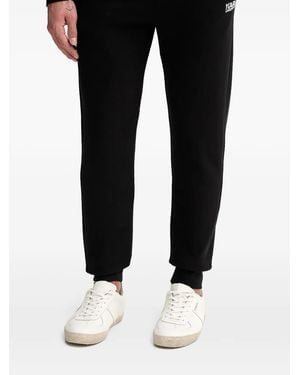 KARL LAGERFELD Logo-Print Track Trousers - Black