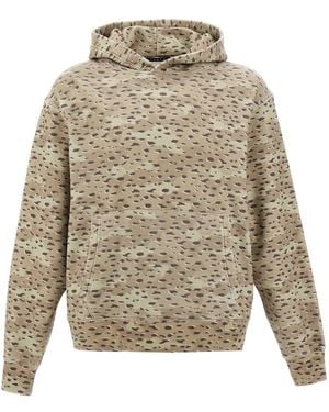 Stampd Camo Leopard-Print Hoodie - Gray