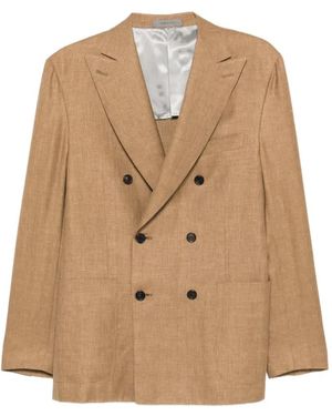 Corneliani Double-Breasted Jacket - Natural