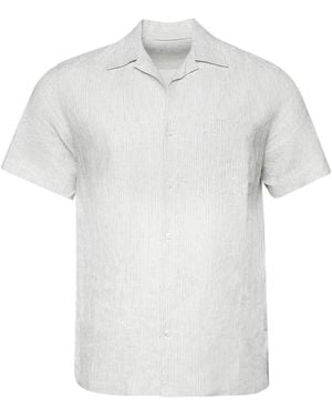 Loro Piana Tindaro Linen Shirt - White