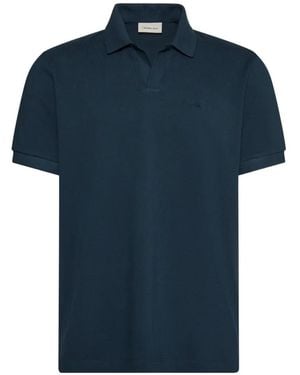 Calvin Klein Logo-Embroidered Polo Shirt - Blue