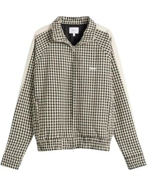 Rhude Gingham Hamptons Track Jacket - White