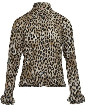 N°21 Camisa Estampada De Manga Larga - Negro