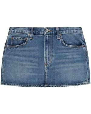 Agolde Alek Mini Skirt - Blue