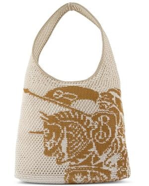 Burberry Equestrian Knight ハンドバッグ - ホワイト