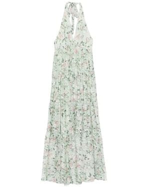Alice + Olivia Maura Printed Maxi Dress - White