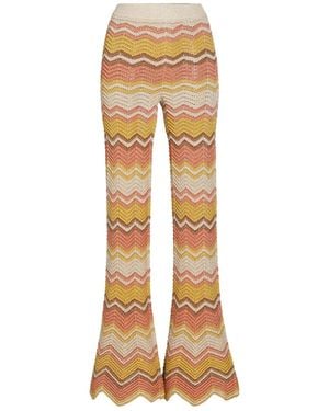 retroféte Pantaloni Svasati Amira - Neutro