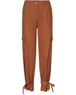 Marciano Pantaloni Affusolati Con Laccetti - Marrone