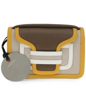 Pierre Hardy Alpha Leather Tote Bag - Grey