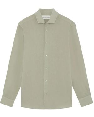 Frescobol Carioca Antonio Linen Shirt - Green