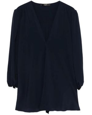 Seventy V-Neck Long-Sleeve Top - Blue