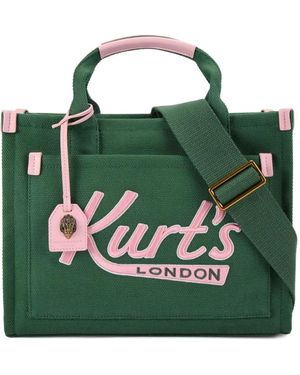 Kurt Geiger Eagle-Head Luggage-Tag Tote Bag - Green