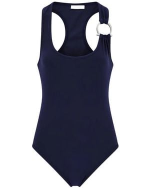 Ferragamo Gancini Full Swimsuit - Blue