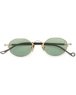 Eyepetizer Bookap Geometric-Frame Sunglasses - Green
