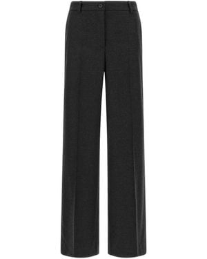P.A.R.O.S.H. Ludy Straight-Leg Trousers - Black