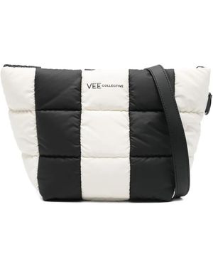 VEE COLLECTIVE Bolso de mano a rayas - Negro