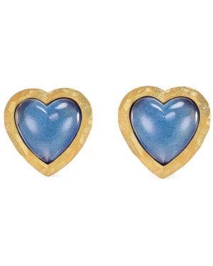 Anabela Chan Pendientes Blueberry Heart - Azul