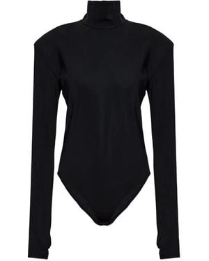 IRO Ton Stand-Up Collar Bodysuit - Black