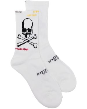 MASTERMIND WORLD Skull-Motif Socks - White