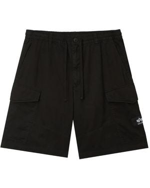 Izzue Cotton Bermuda Shorts - Black