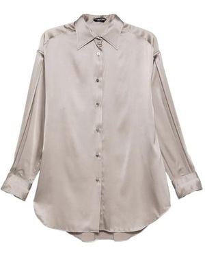 Tom Ford Chemise En Satin - Neutre