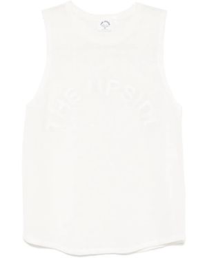 The Upside Knitted Logo Tara Tank Top - White