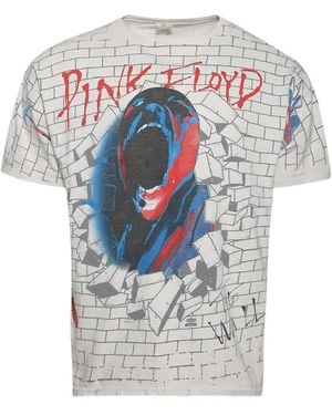 Earthling VIP Wall-Print Graphic T-Shirt - White