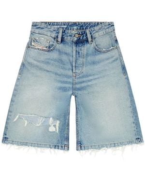 DIESEL Shorts De-Sire Al Ginocchio - Blu