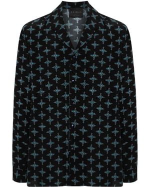 Saint Studio Camisa con estampado gráfico - Negro
