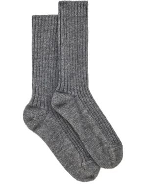 Etro Gerippte Socken - Grau