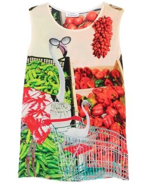 The Artistylist Supermarket-Print Top - Green